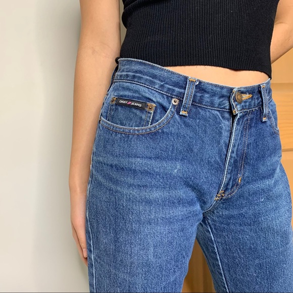 Vintage Mid-Rise Blue Jeans By DKNY - Picture 1 of 4